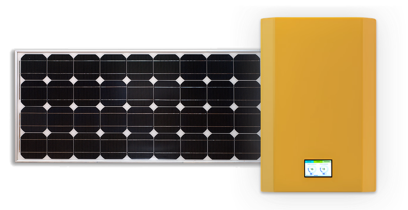 Bolt e-boiler and solar panel