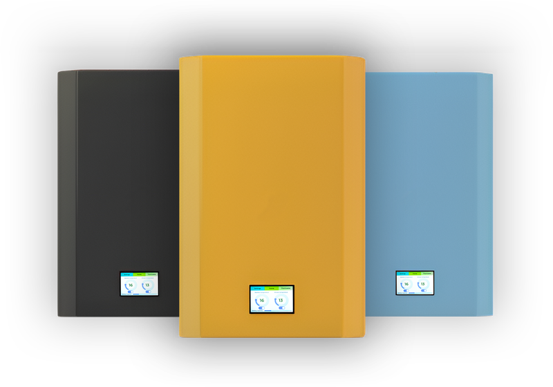 Line up of 3 Bolt E-Boilers